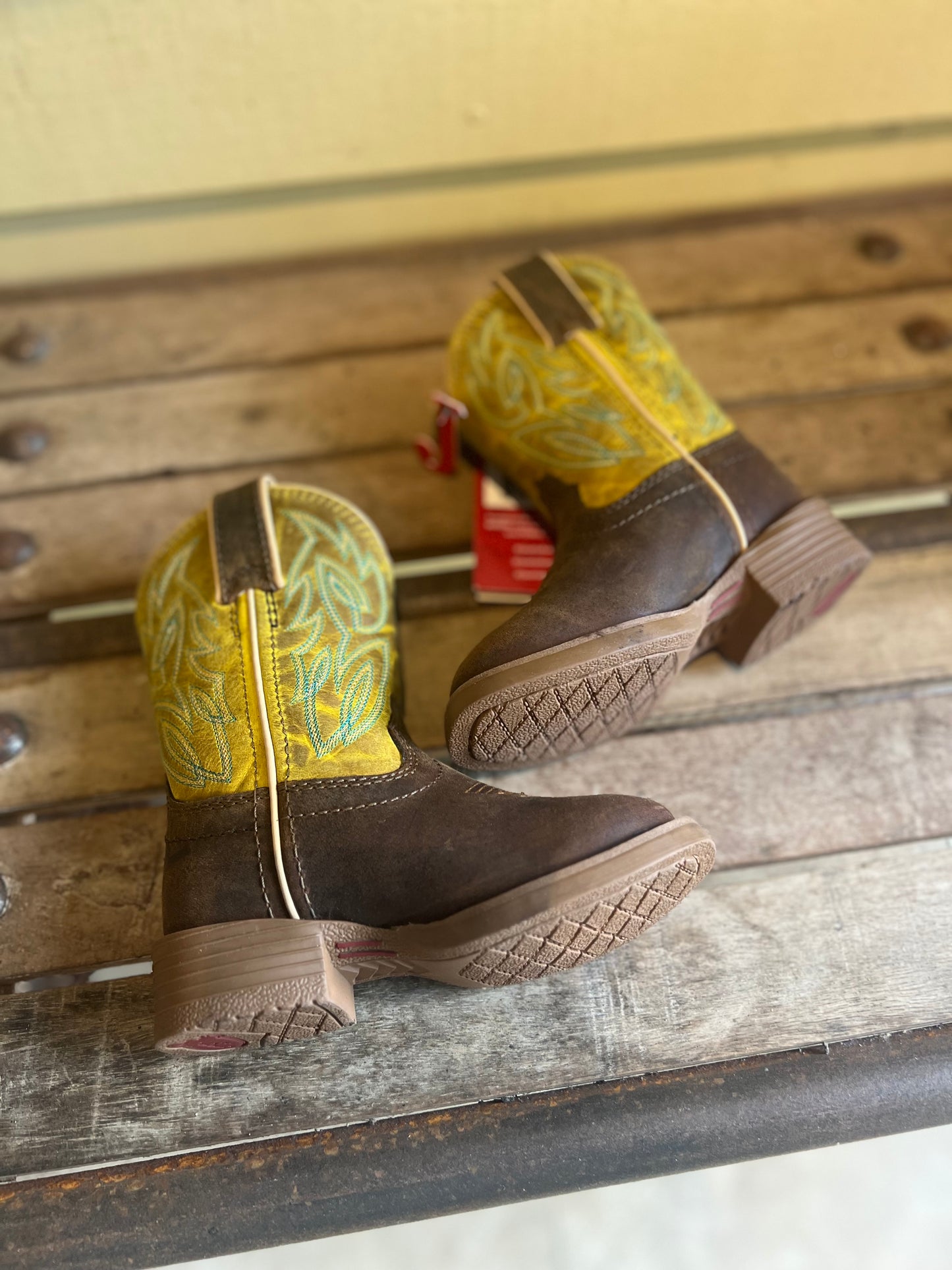 Justin Canter Brown Water Buffalo Junior Boot
