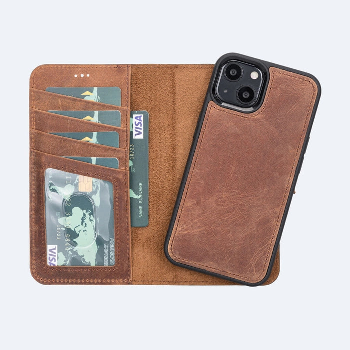 iPhone 14 Pro Max Leather Wallet Case