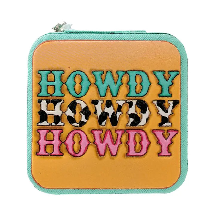 Howdy Turquoise Jewelry Box