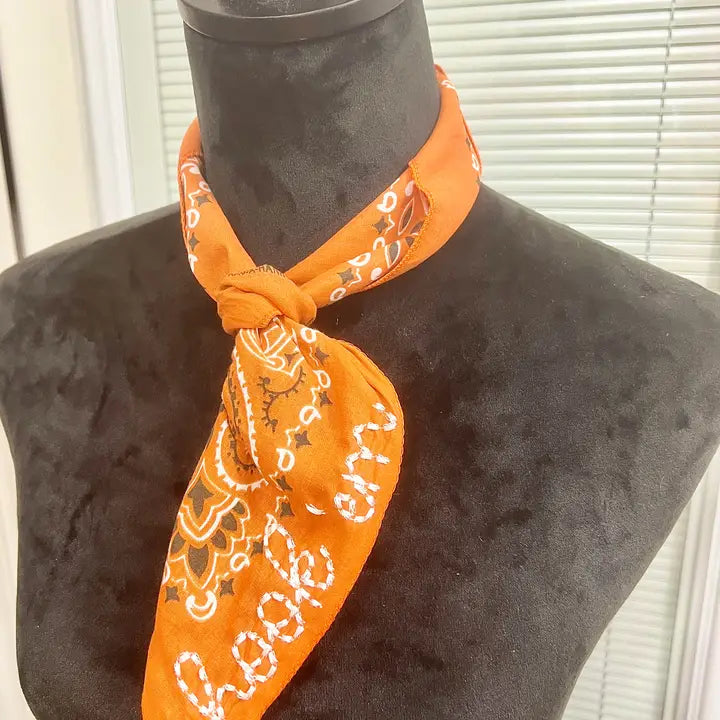 Hook 'Em Embroidered Bandana