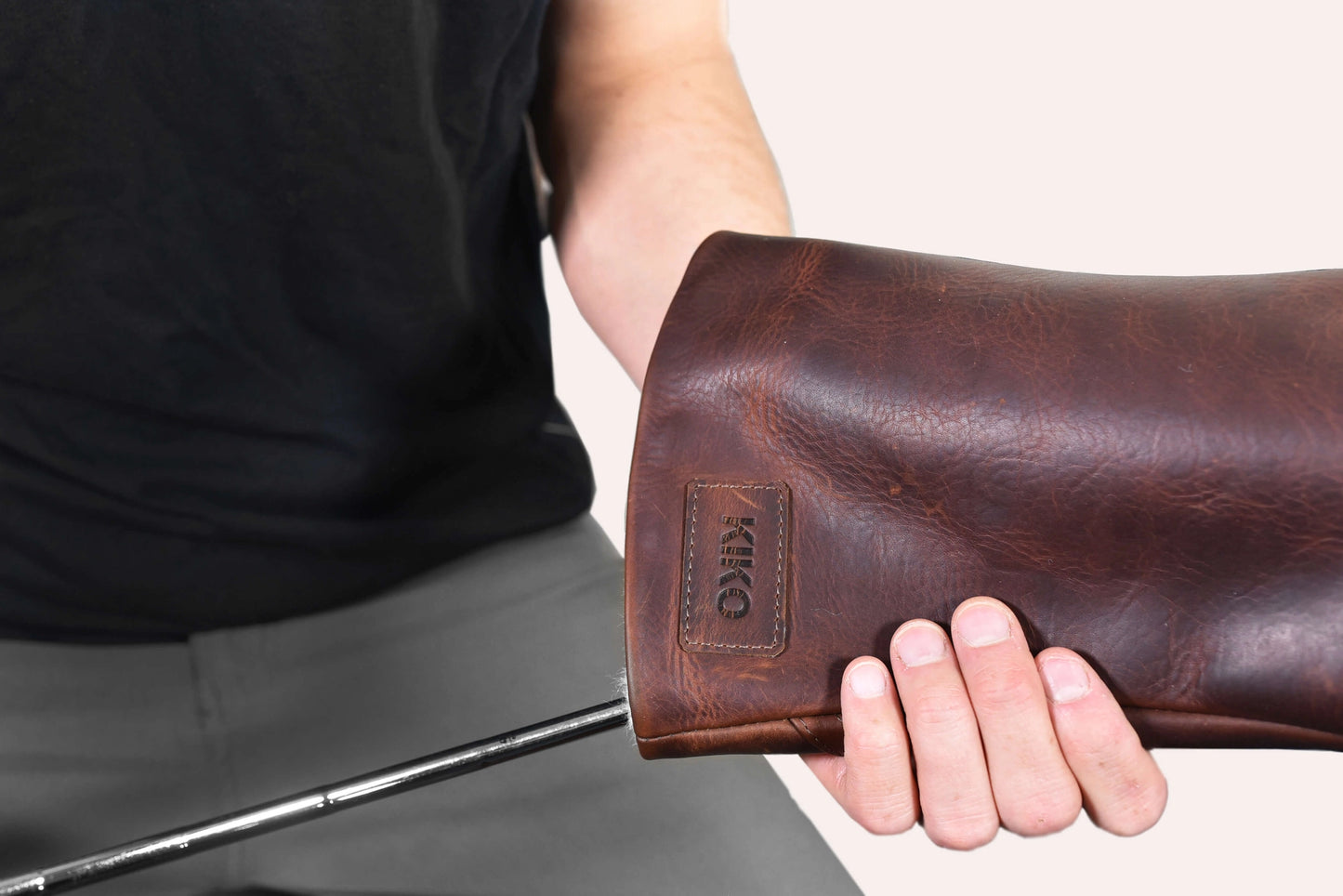 Leather Golf Headcover - Dark Brown