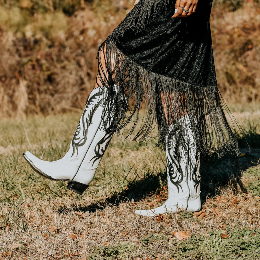 Circle G Red Embroidery Ankle Boots