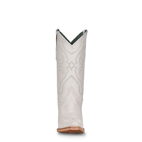 Corral Teen White Embroidered Boot