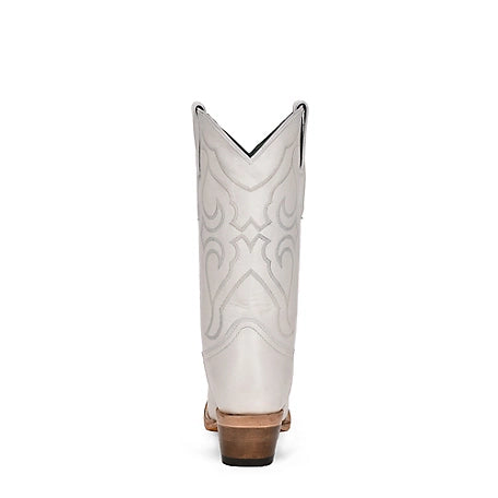 Corral Teen White Embroidered Boot