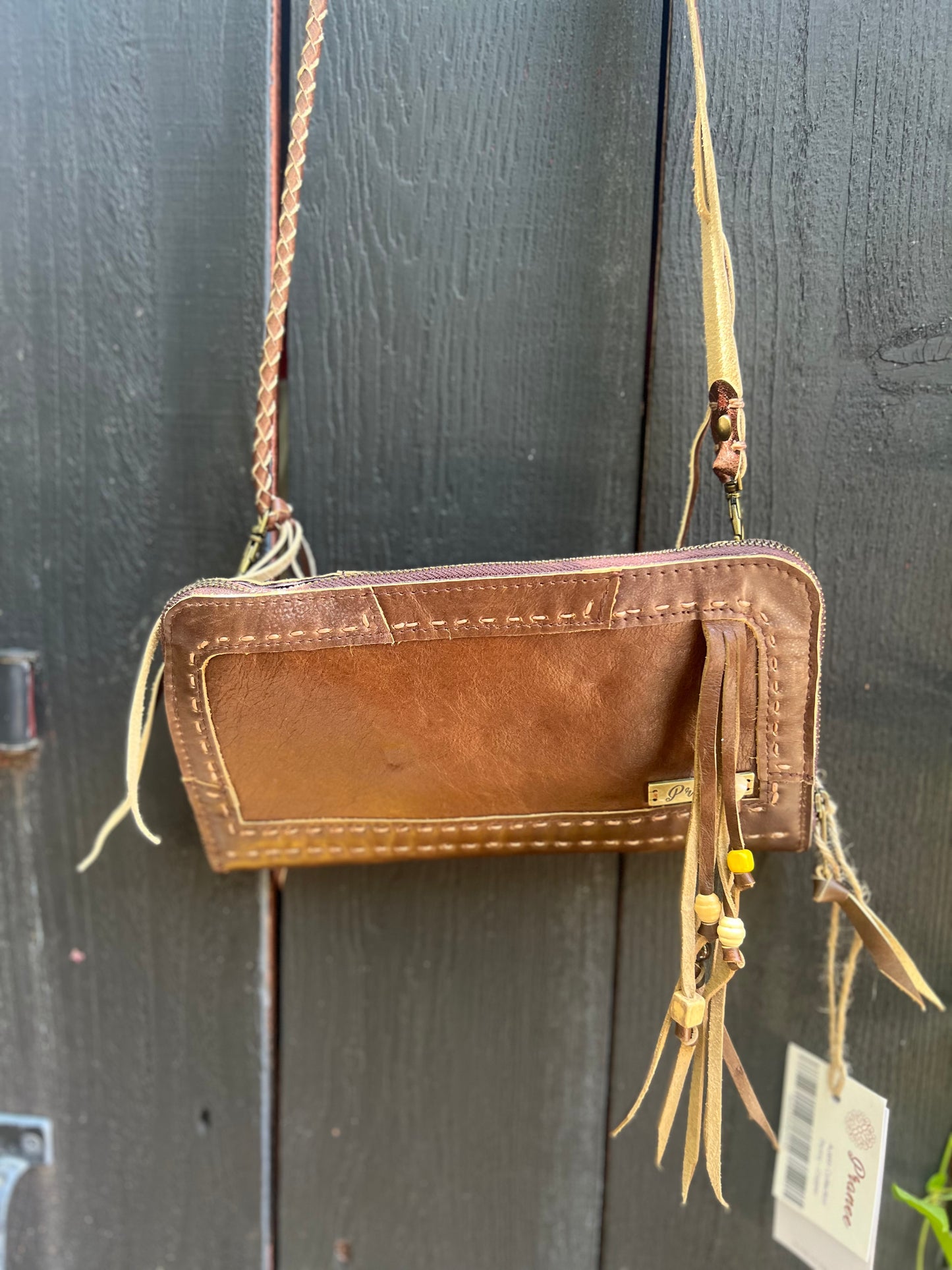 Pranee Austin Penny Leather Wallet Crossbody