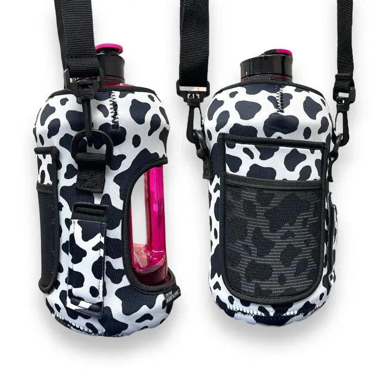 Cow Print 1/2 Gallon Jug Carrier Handler