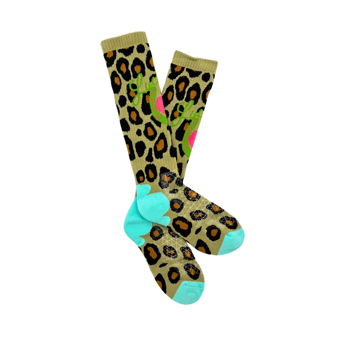 Lucky Chuck Lucky Leopard Diva Boot Socks
