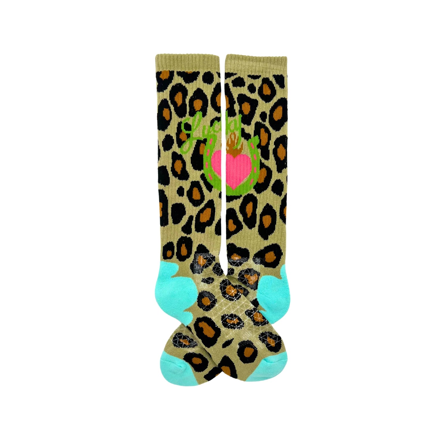 Lucky Chuck Lucky Leopard Diva Boot Socks