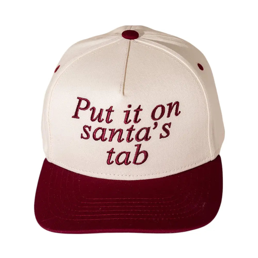 Santa's Tab Embroidered Canvas Cap