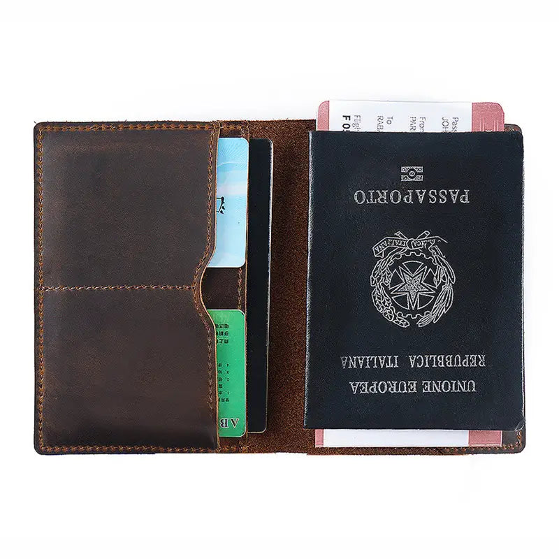 Genuine Leather Passport Holder
