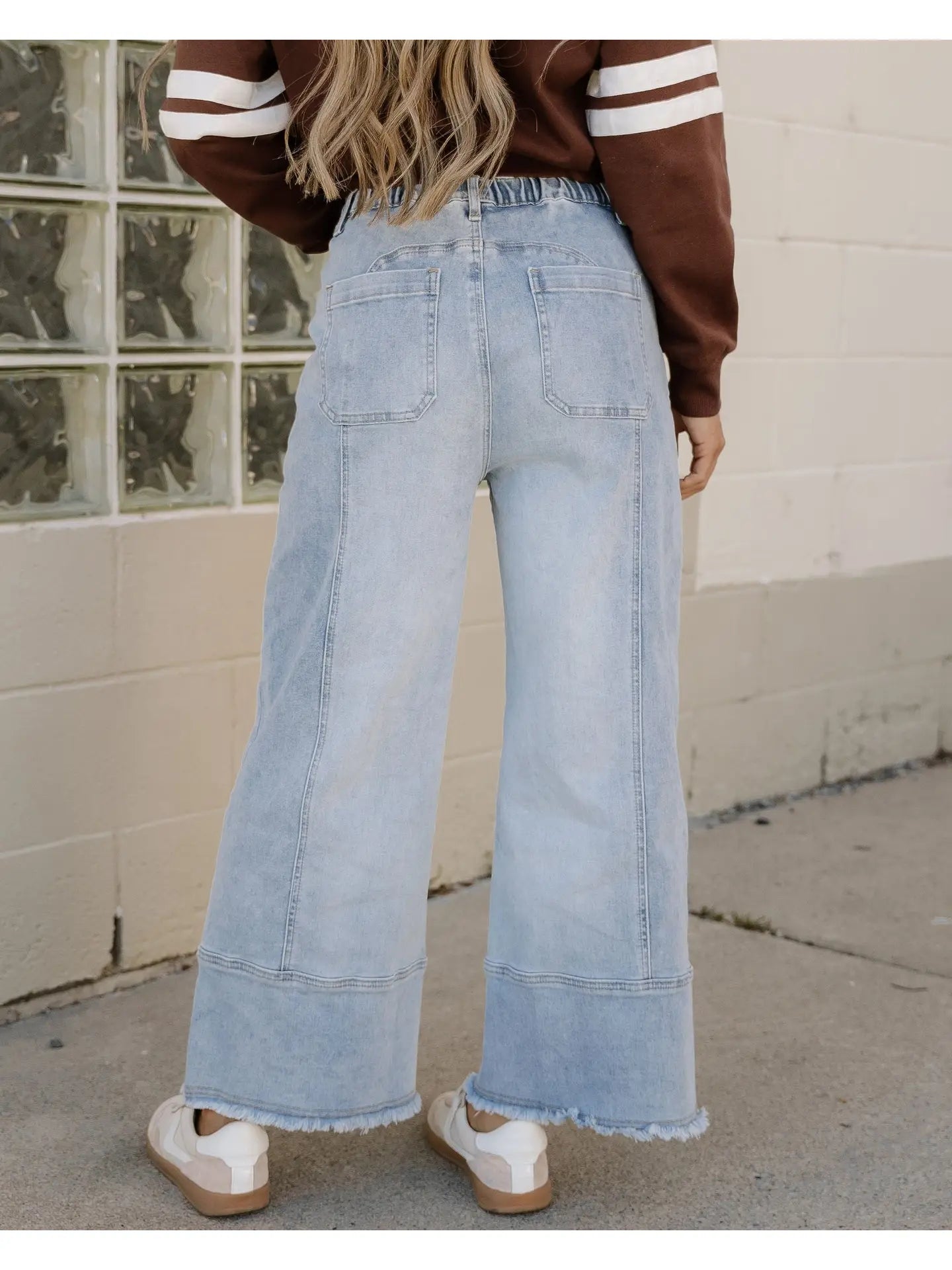 Beau Blue Wide Leg Jeans