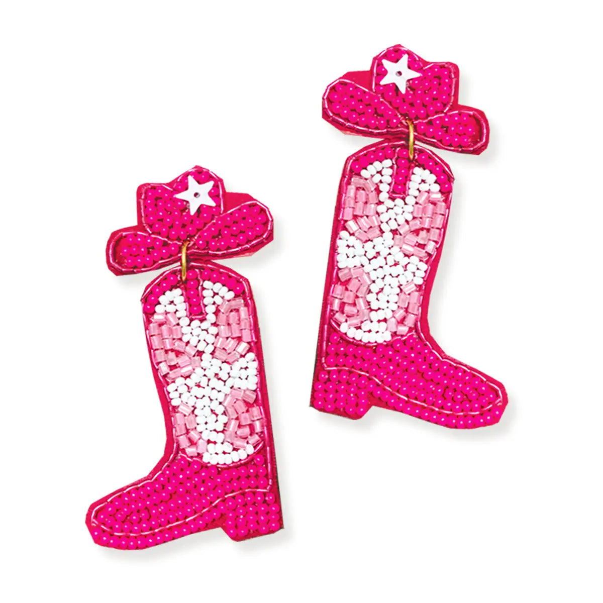 Western Cowgirl Boot Earrings