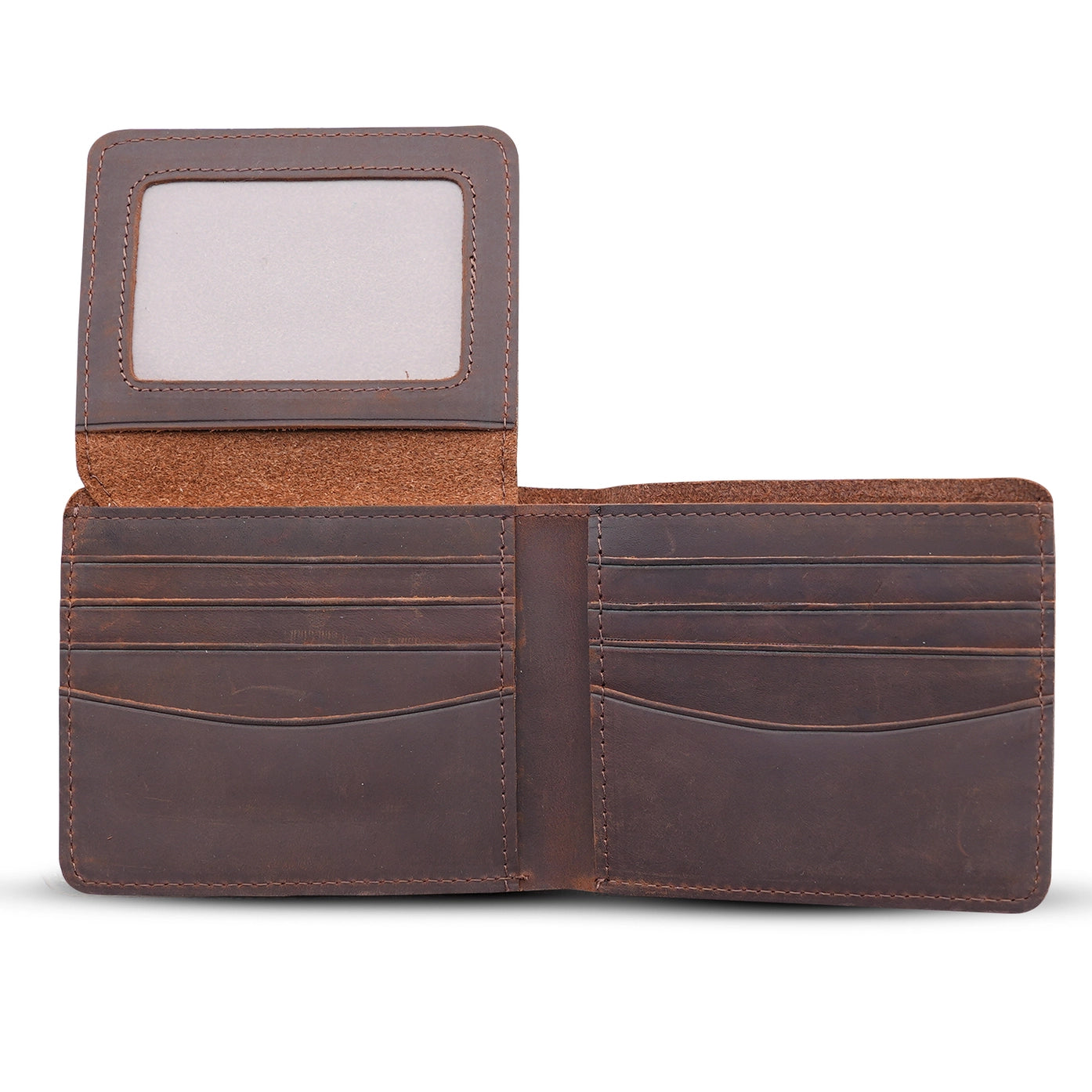 RFID Leather Wallet w/ ID Flap
