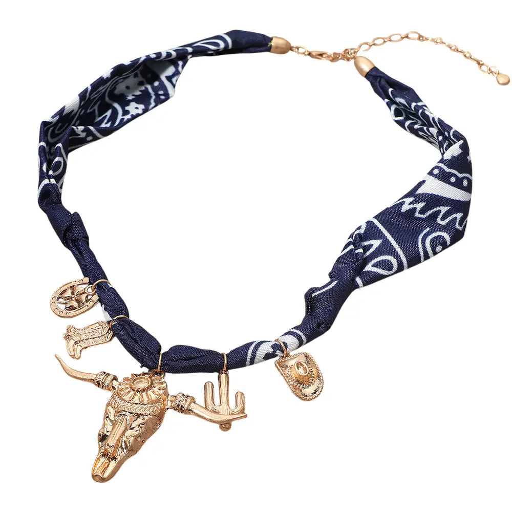 Western Charm Bandana Necklace