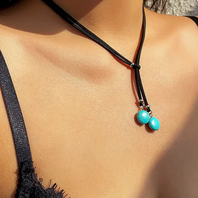 Retro Turquoise Necklace