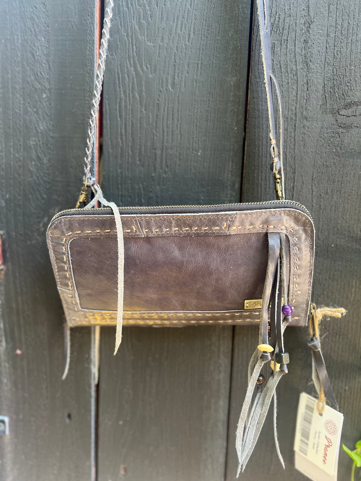 Pranee Austin Penny Leather Wallet Crossbody