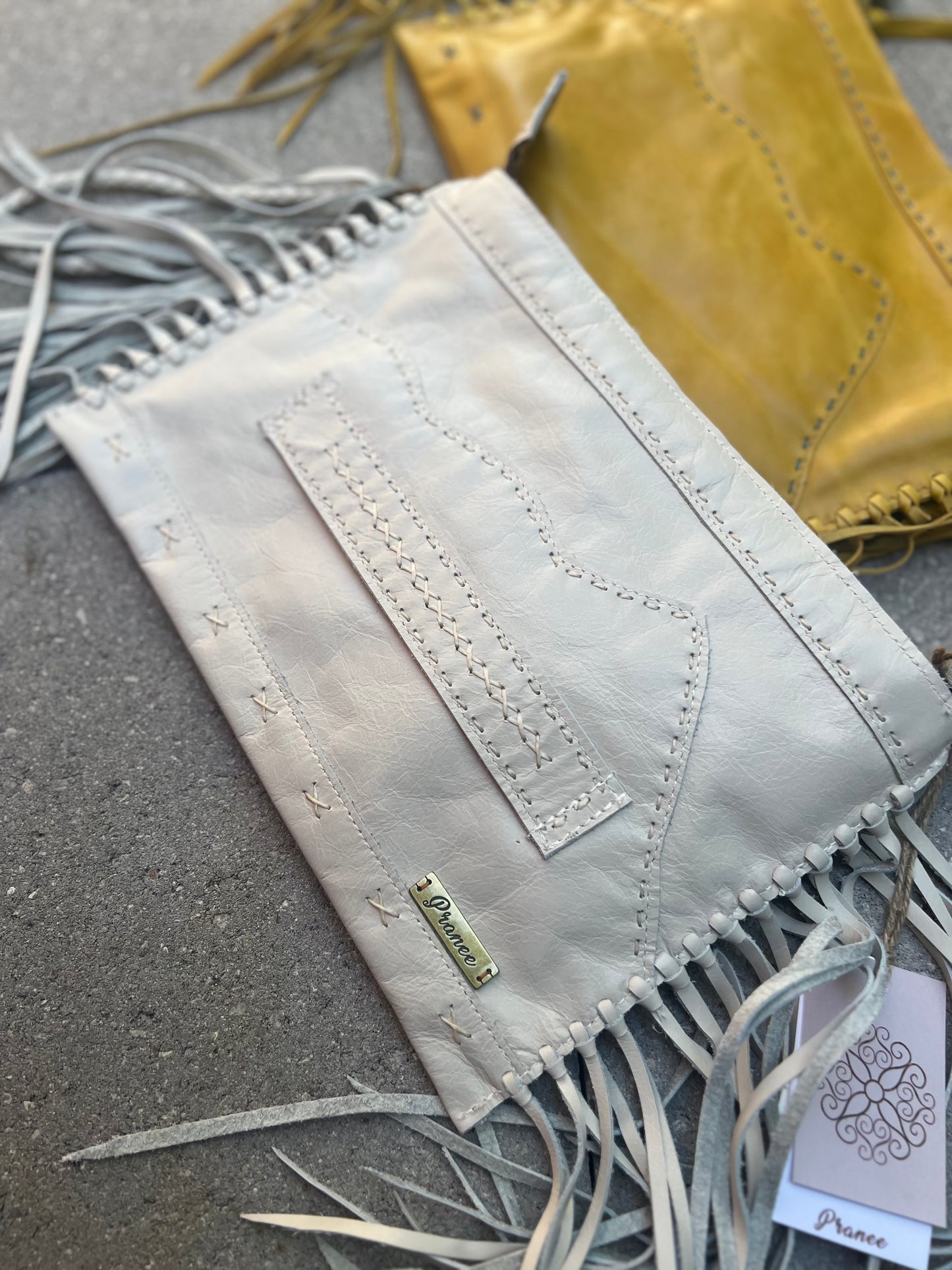 Pranee Austin Katie Clutch/Wristlet in Coconut Milk