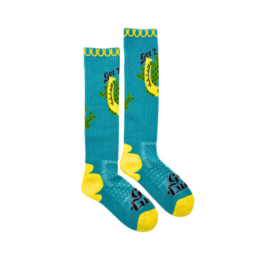 Lucky Chuck Get Lucky Aqua Boot Socks