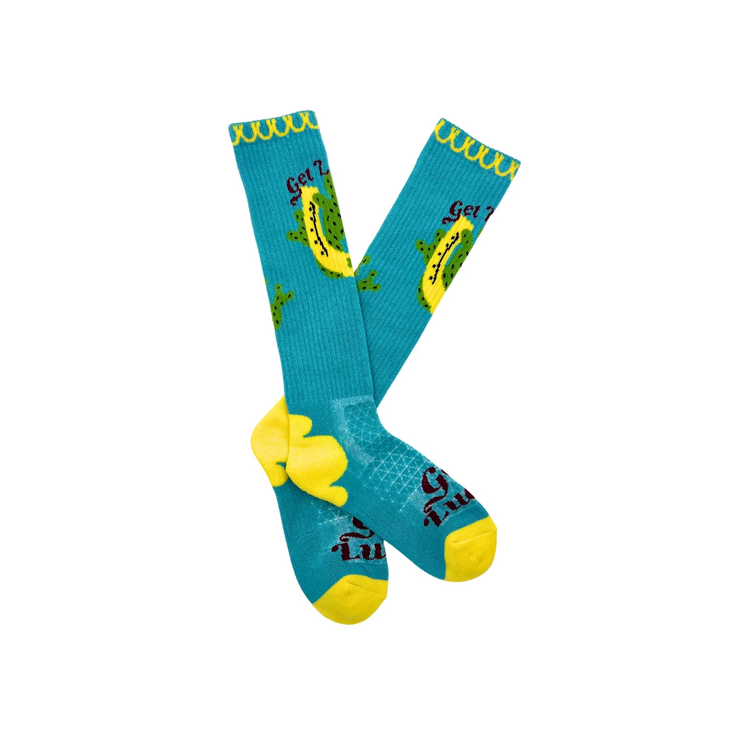Lucky Chuck Get Lucky Aqua Boot Socks