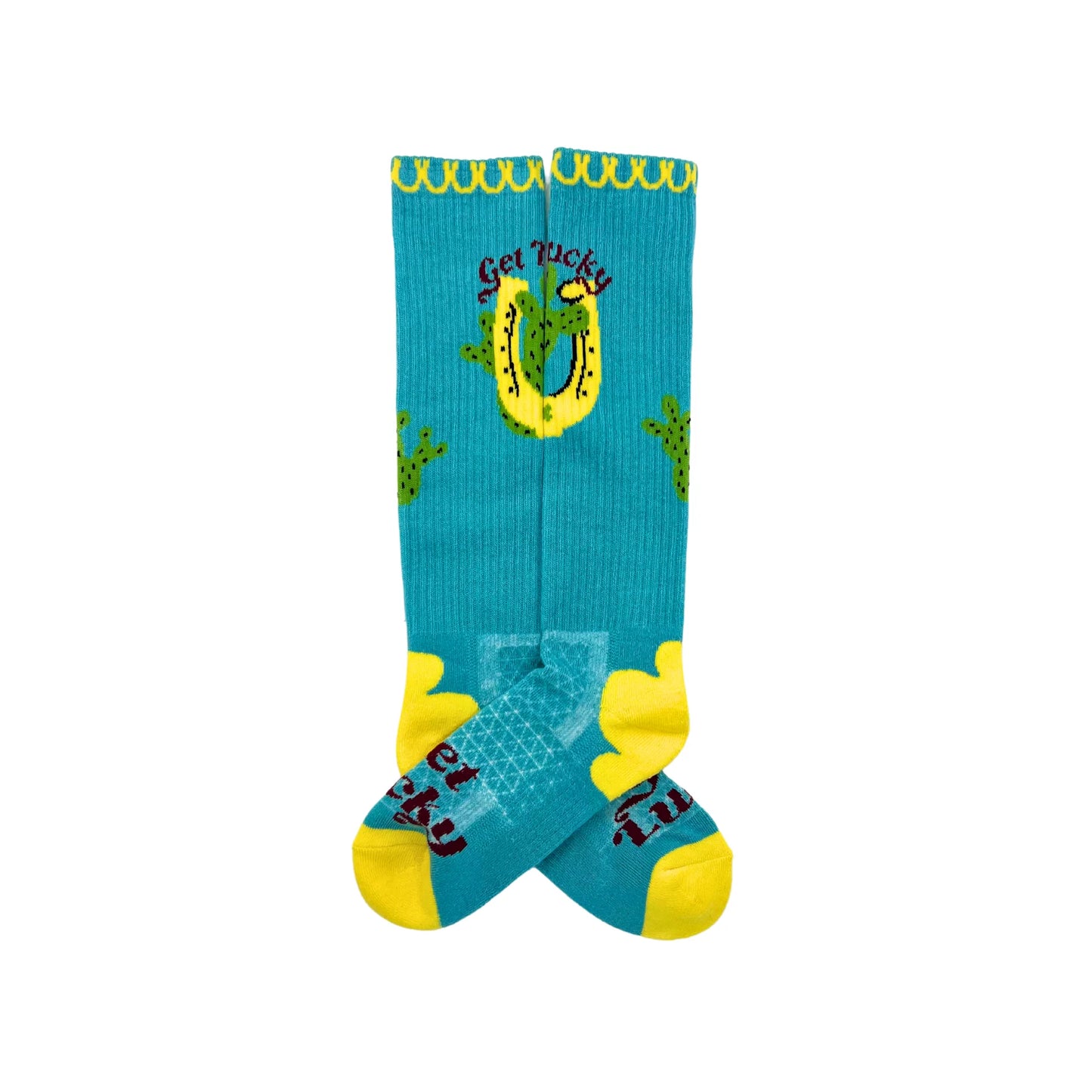 Lucky Chuck Get Lucky Aqua Boot Socks