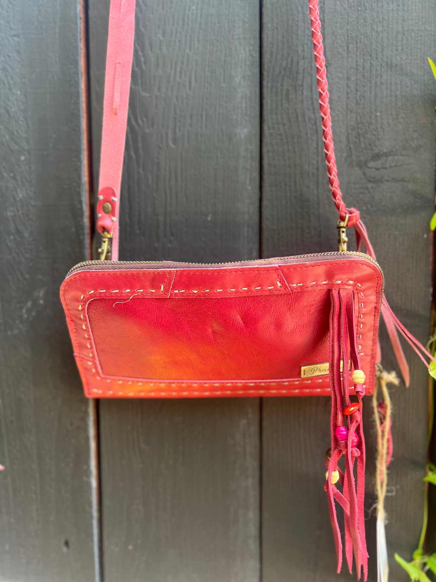 Pranee Austin Penny Leather Wallet Crossbody