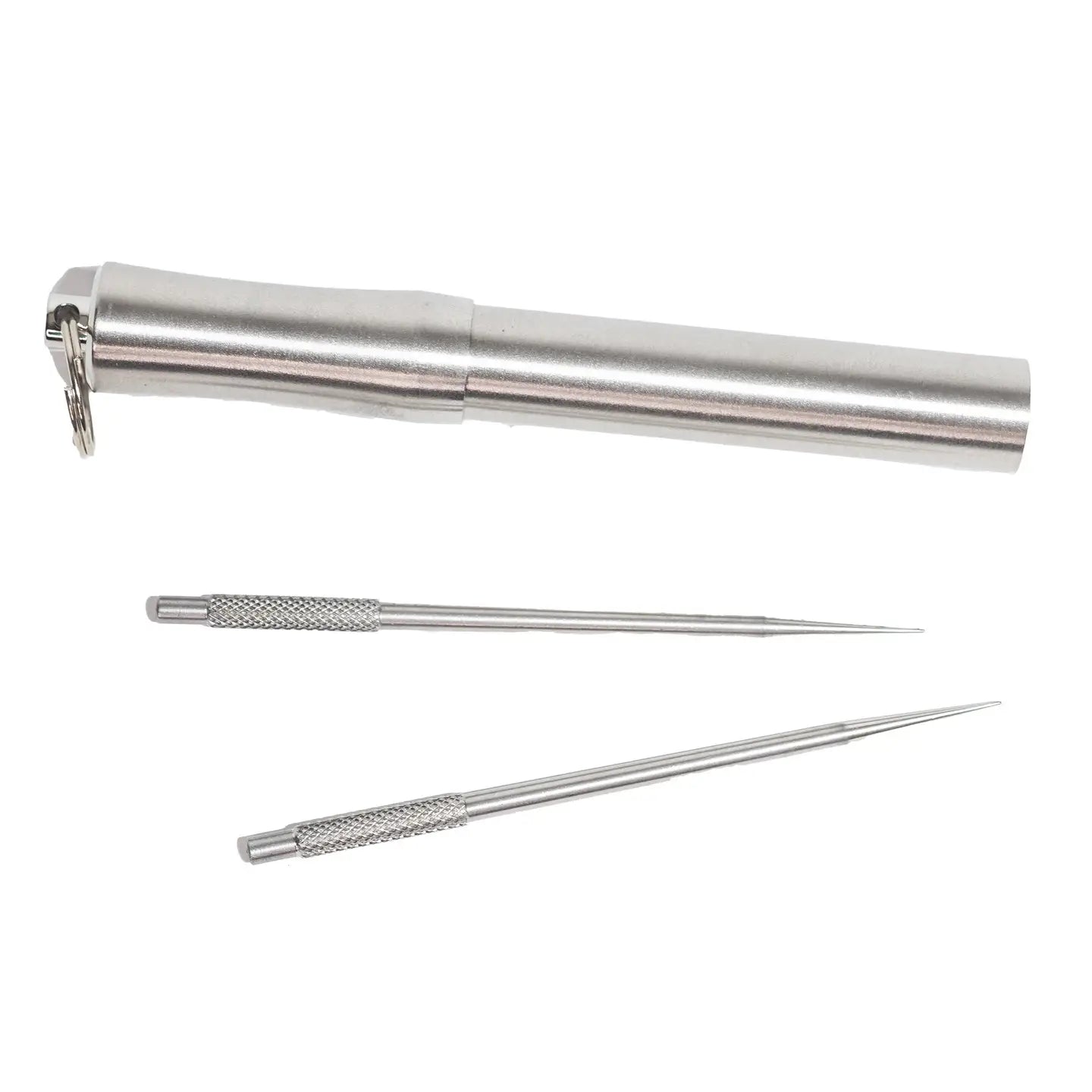 Executive Flask & Toothpick Keychain Set