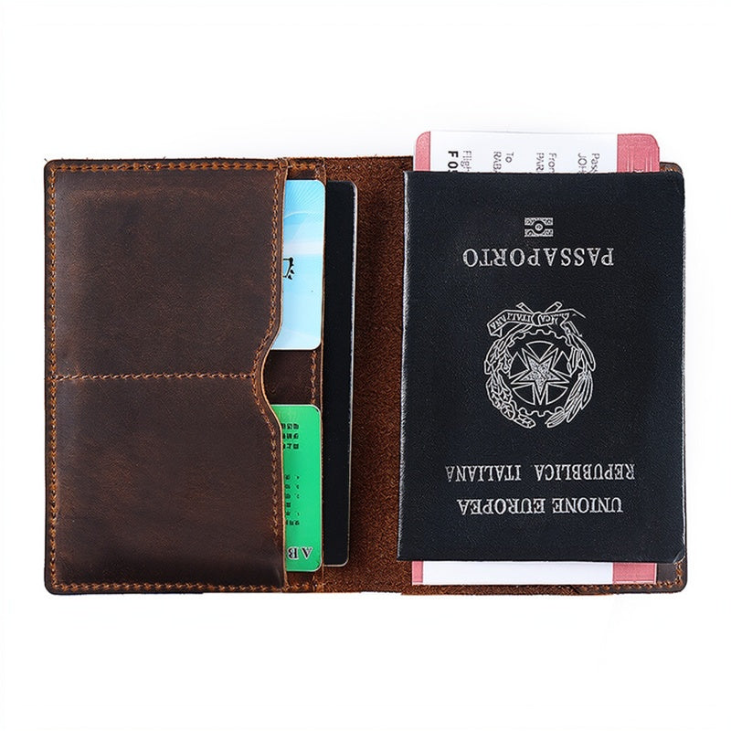 Leather Passport Holder Book