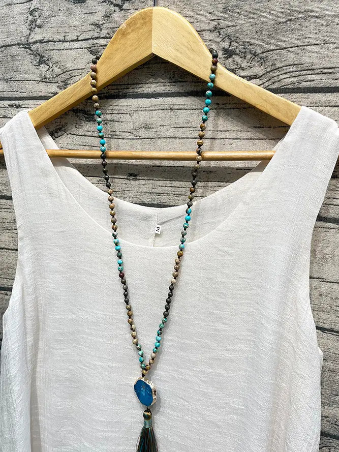 Tiered White Tank Top