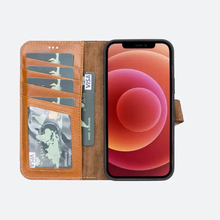 iPhone 13 Pro Leather Wallet Case