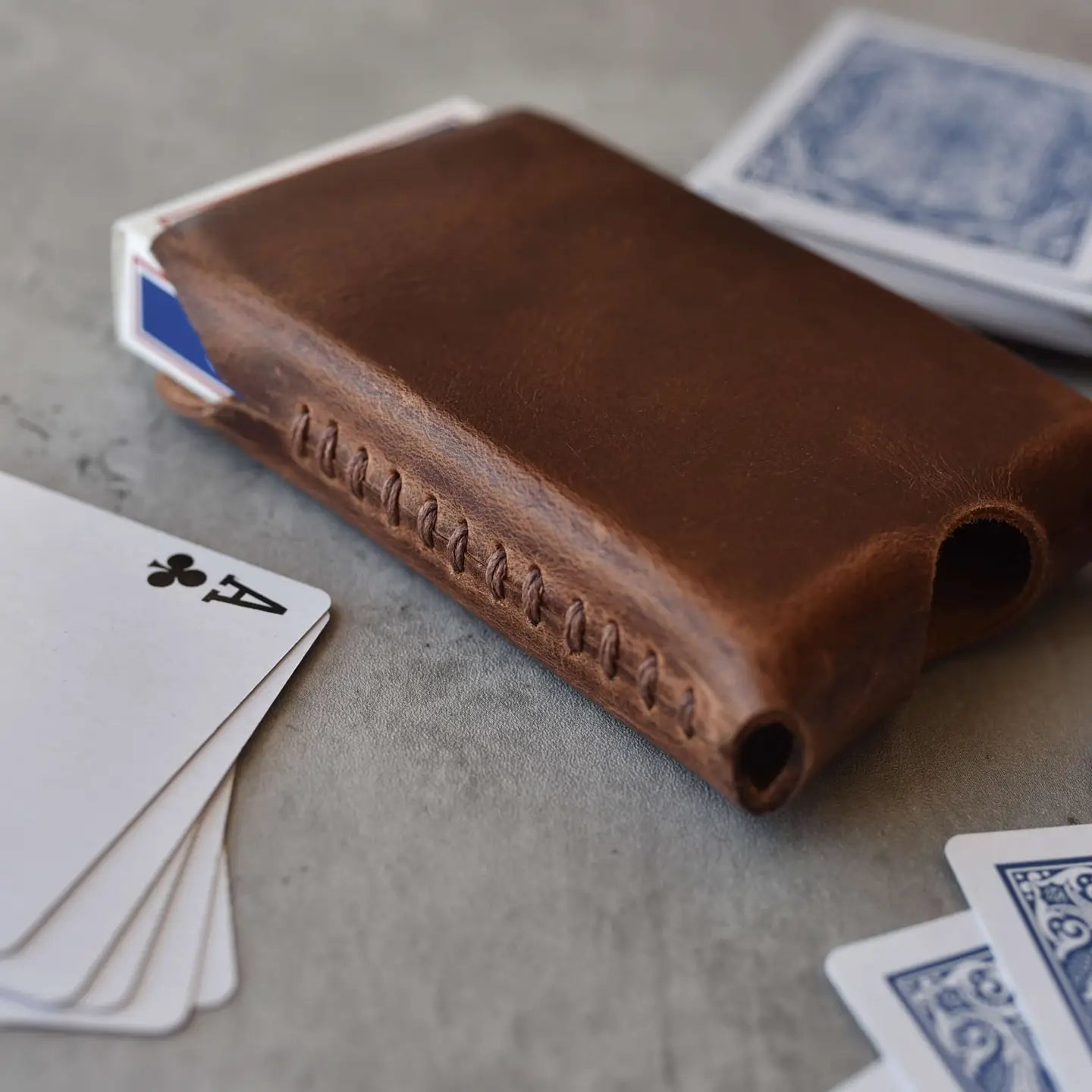 Leather Playing Card Sleeve