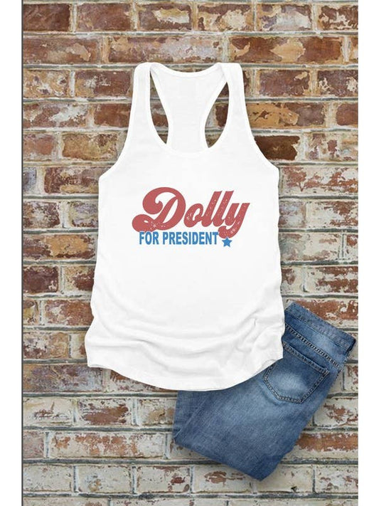 Dolly For President Tank Top