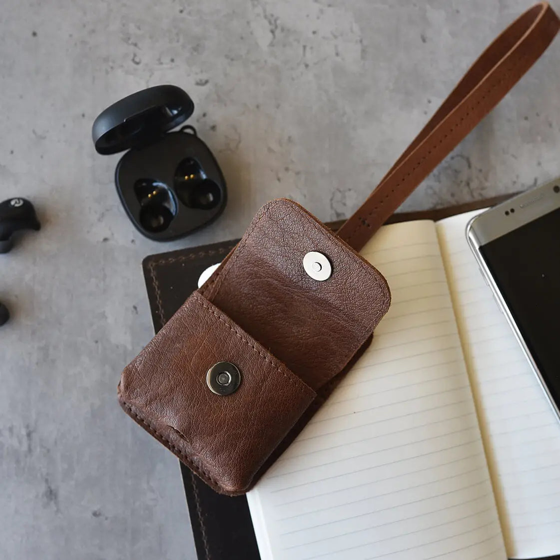 Leather AirPod Case Holder