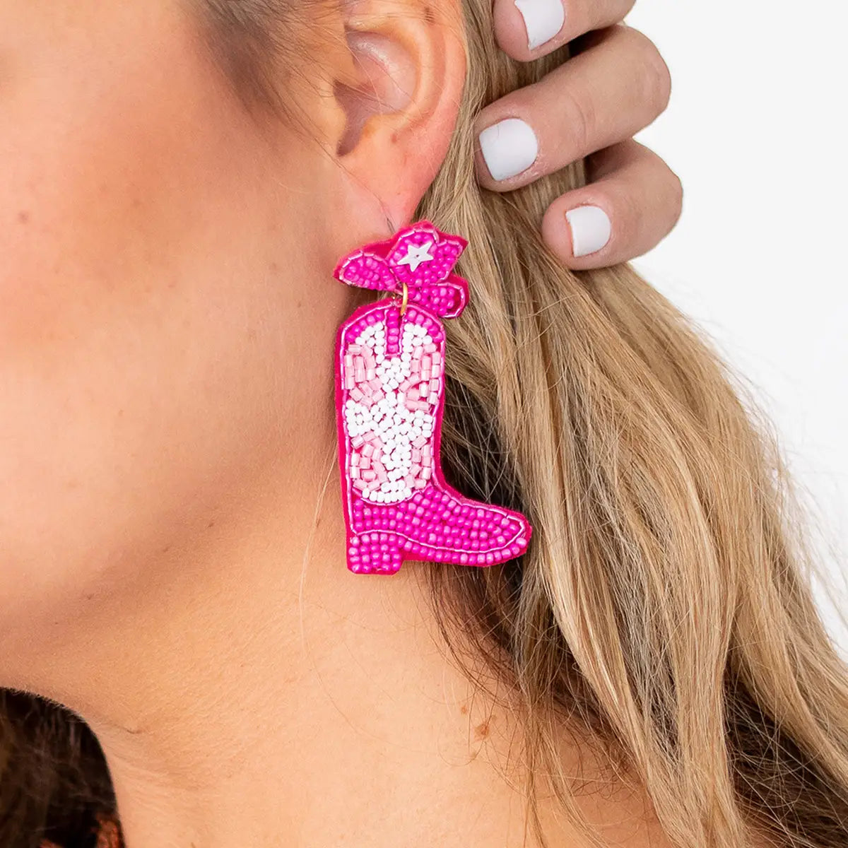 Western Cowgirl Boot Earrings