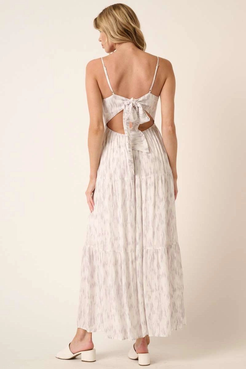 Ivory Square Neck Maxi Dress