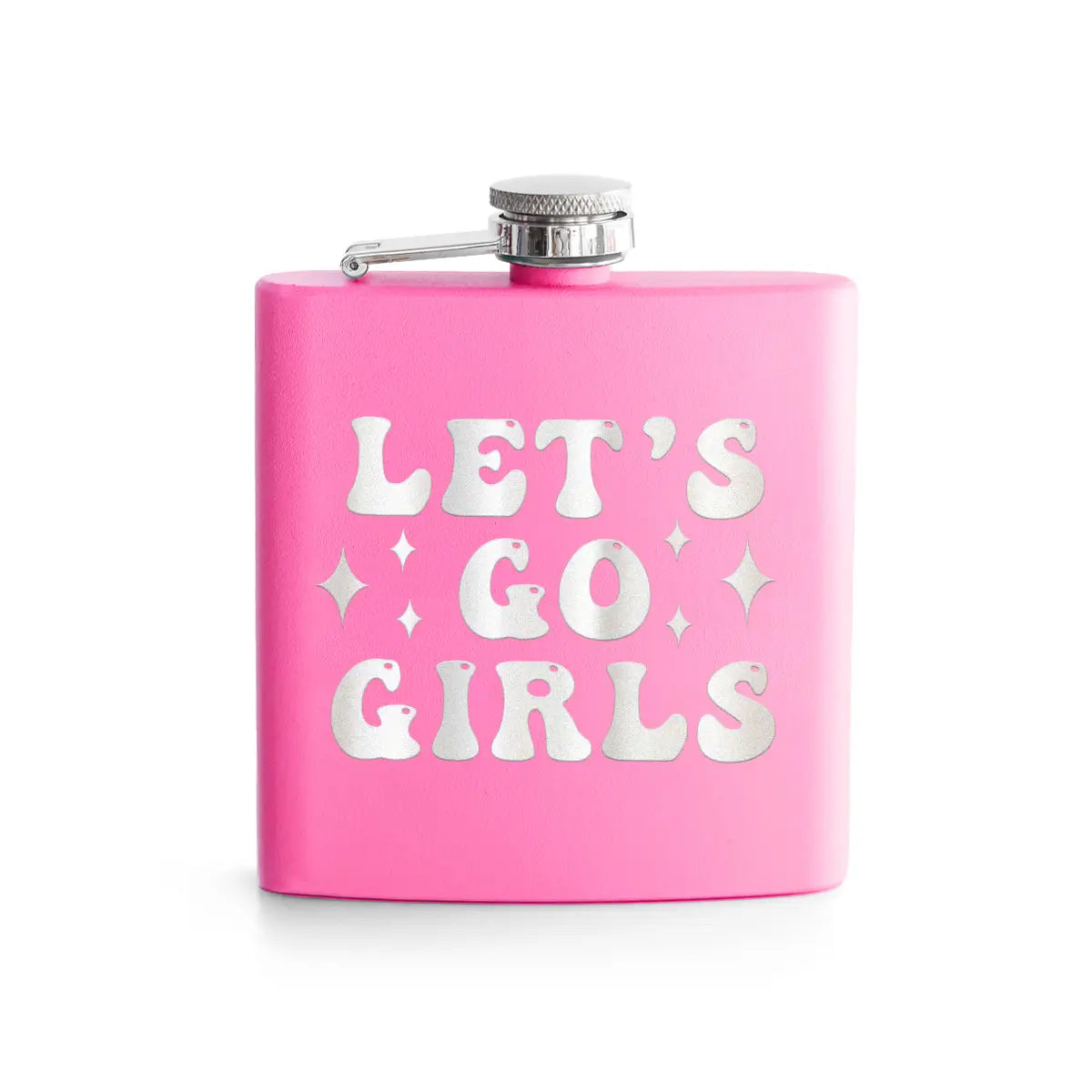 Let's Go Girls Pink Flask