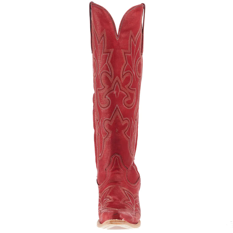 Corral Red Embroidery Tall Top Boot