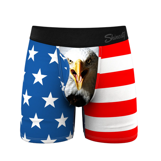 Shinesty Ball Hammock Boxers - American Flag