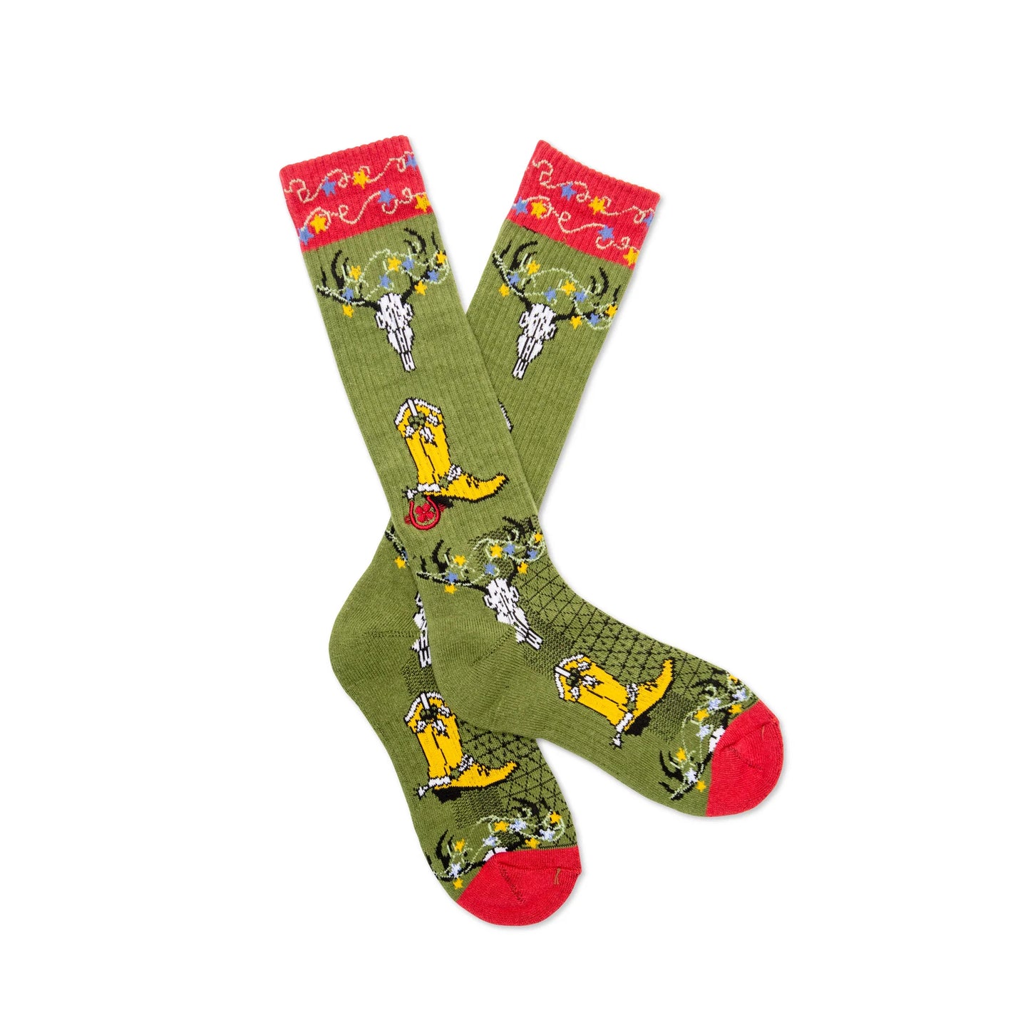 Lucky Chuck Get A Little Western Boot Socks