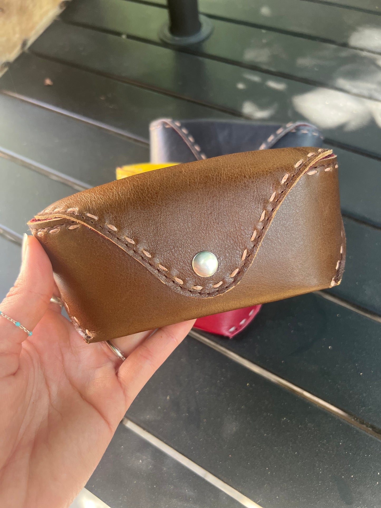 Pranee Leather Eyeglass Case