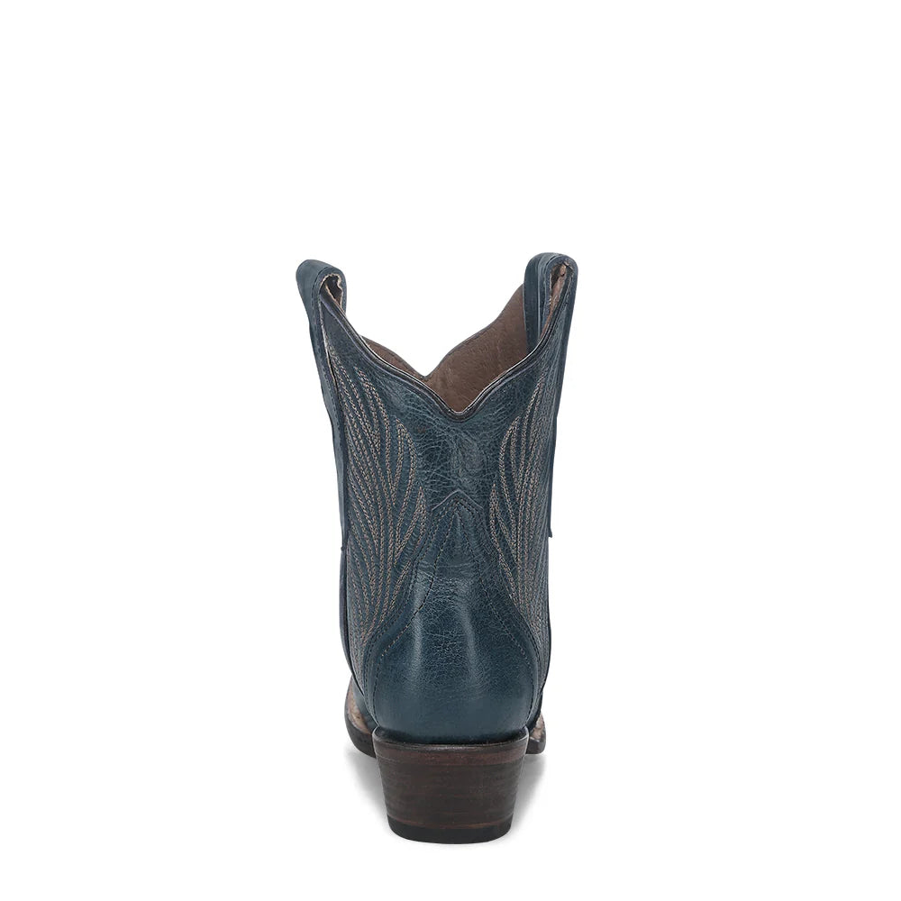 Circle G Navy Blue Embroidery Ankle Boot
