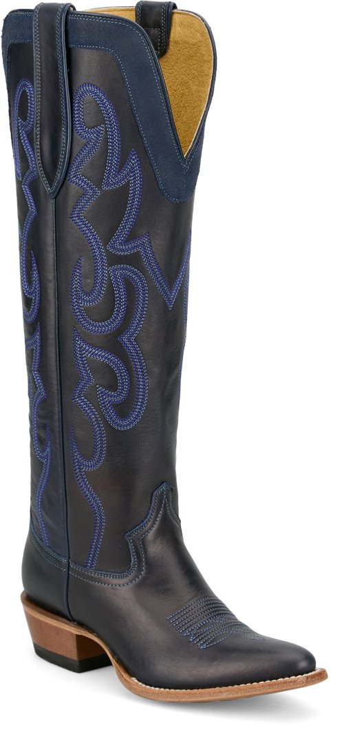 Justin Women's Navy Blue Ada Tall Top Boot