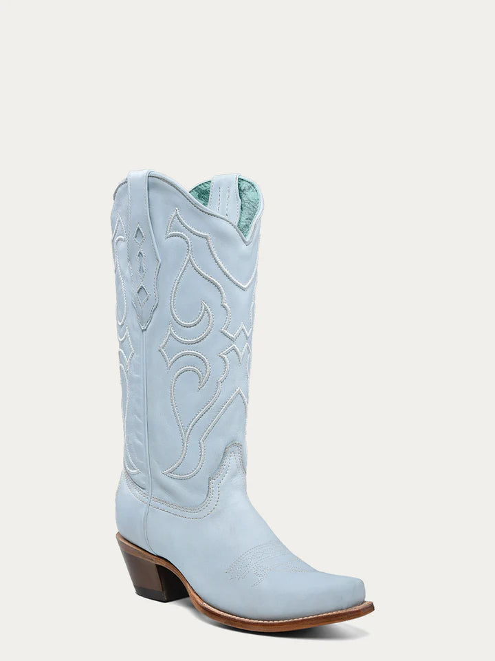 Corral LD Baby Blue Embroidery Boot