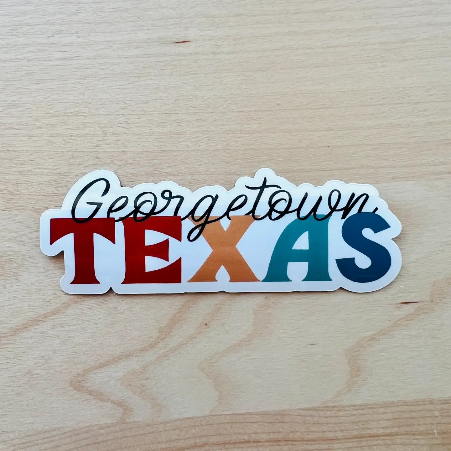 Georgetown Texas Colors Sticker