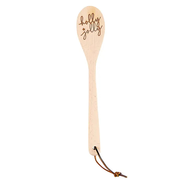 Holly Jolly Wooden Baking Spoon