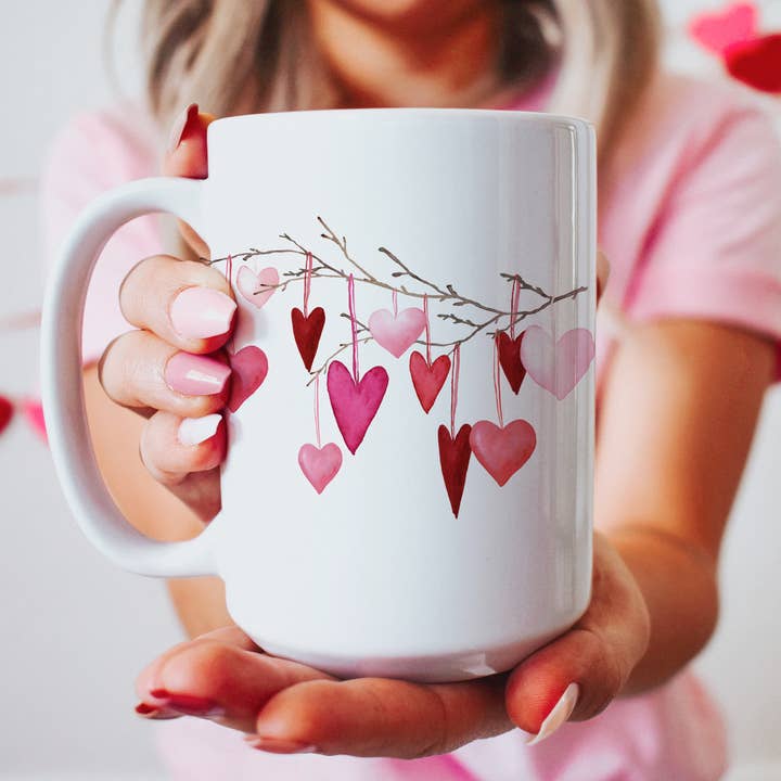 Valentine's Day Hearts Mug