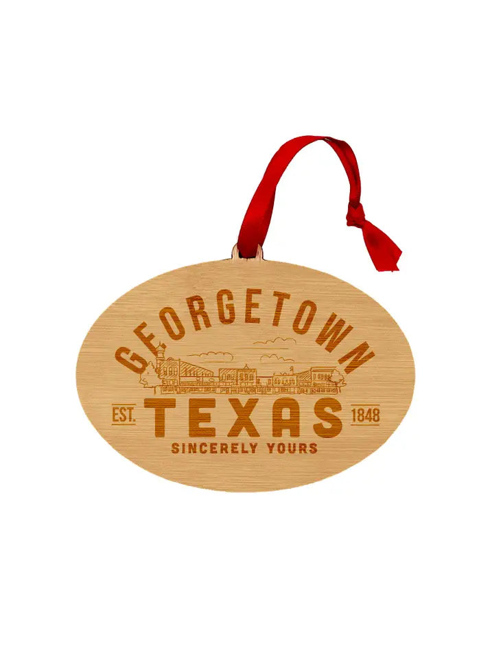 Wooden Texas Ornaments