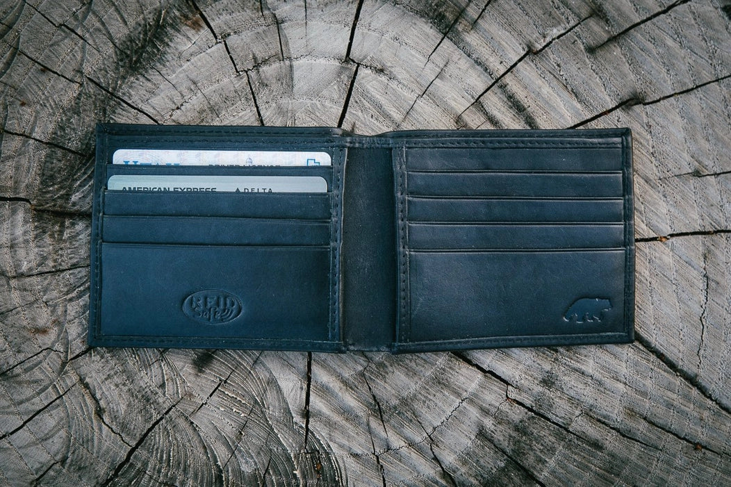 Slim RFID Bifold - Black