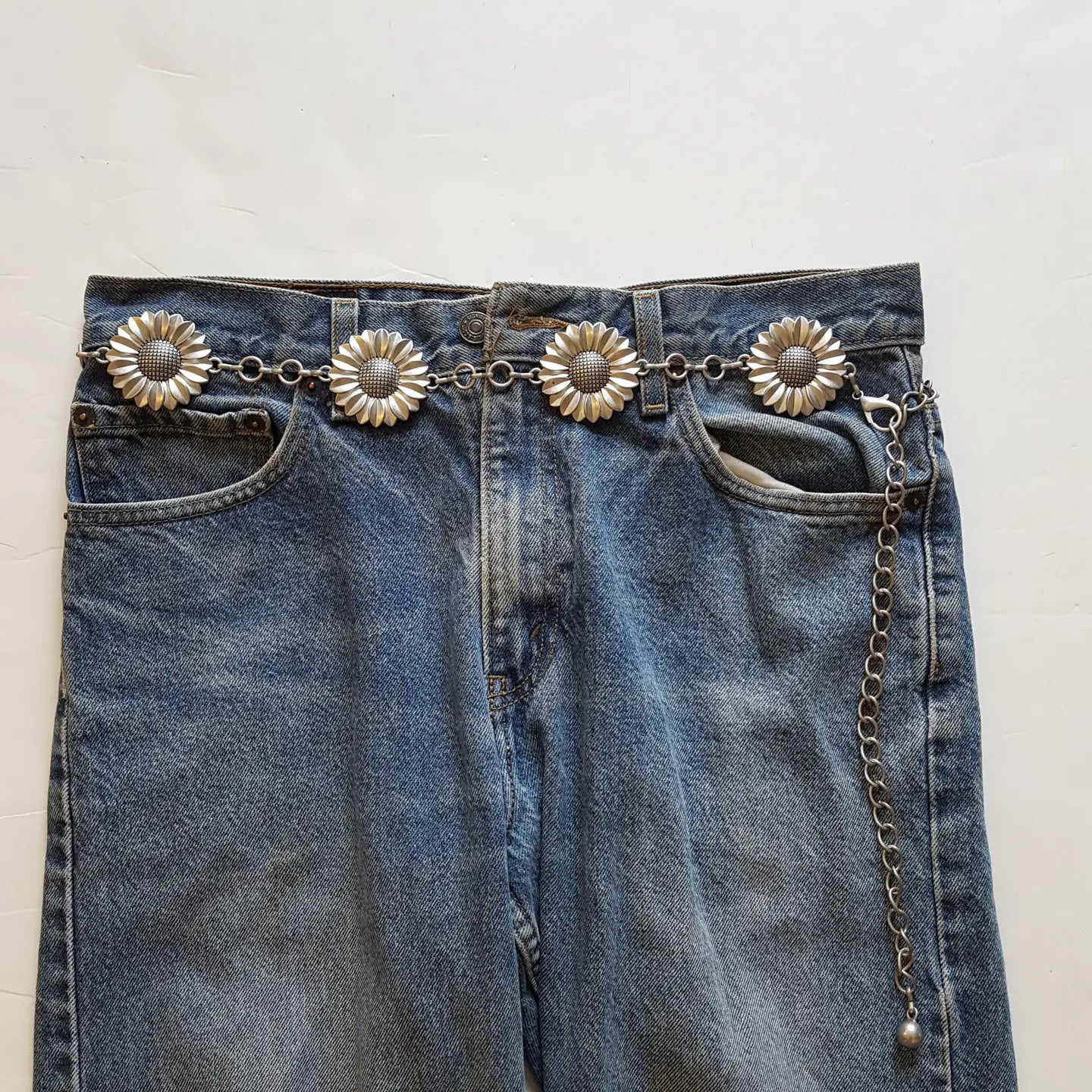 Sunflower Metal Chain Belt