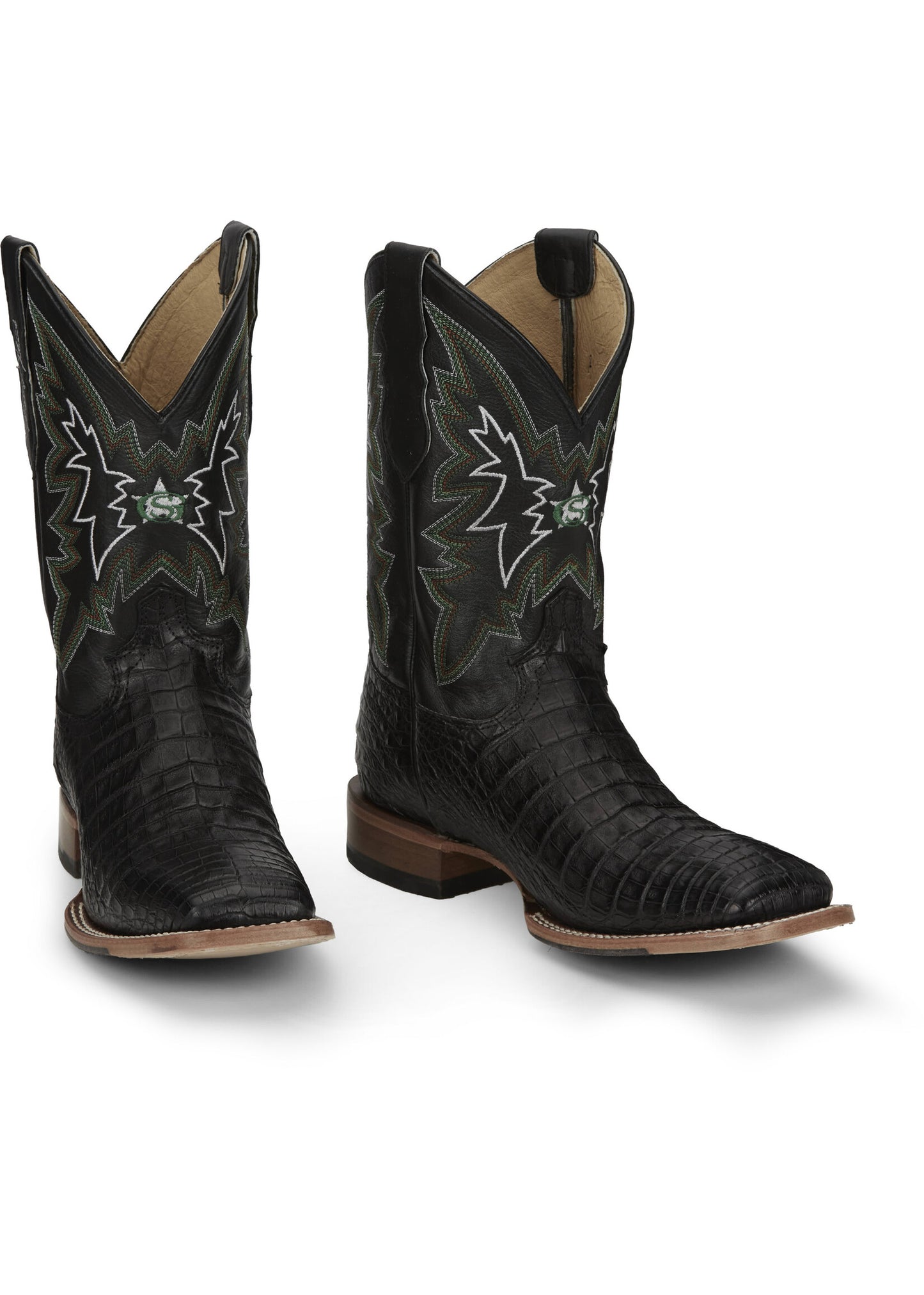 Justin Haggard Black Caimen Boot