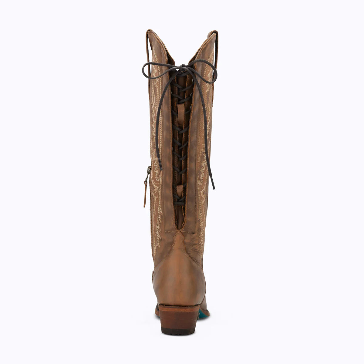 Lane Monica Lace Up Boots - Saddle